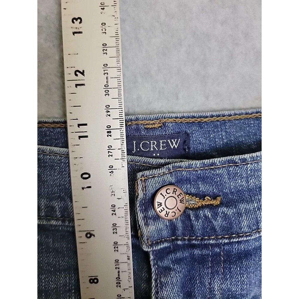 J Crew Outfitters Jeans Mens 33 34x33 Slim Straight Mid Rise Blue Stretch Preppy
